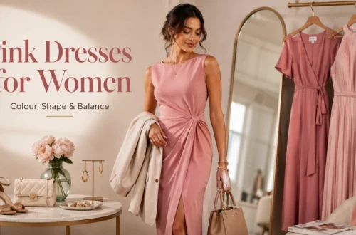 pink dresses for women: Build Outfits Around Colour, Shape and Balance