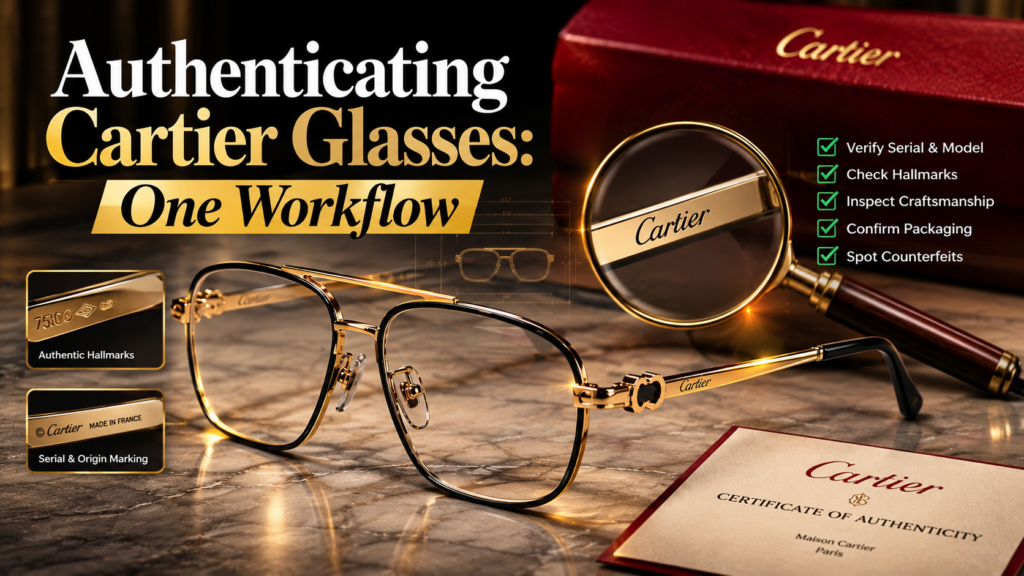 Authenticating Cartier Glasses: One Workflow