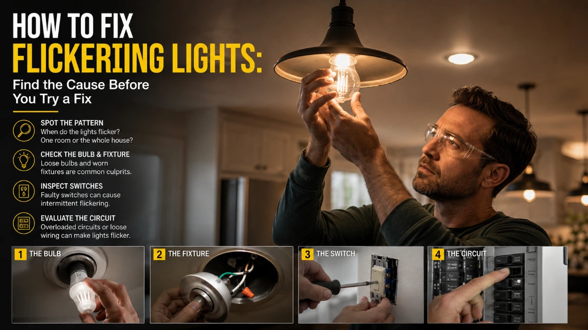 How to Fix Flickering Lights: Find the Cause Before You Try a Fix