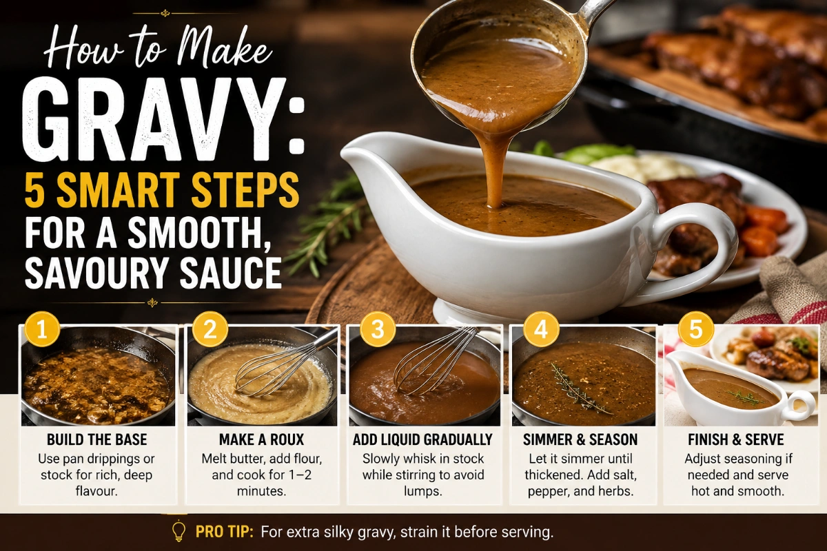 How to Make Gravy: 5 Smart Steps for a Smooth, Savoury Sauce