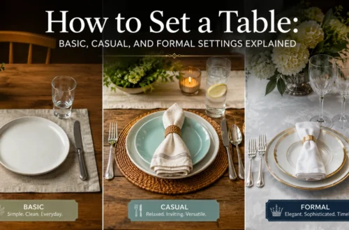 How to Set a Table: Basic, Casual, and Formal Settings Explained