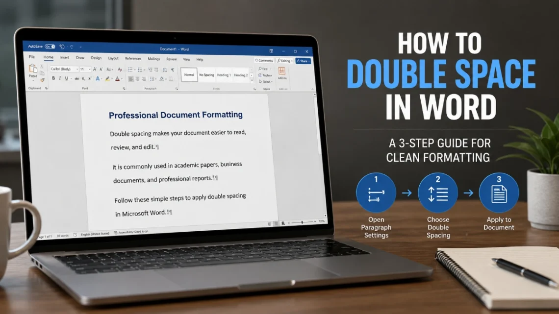 How to Double Space in Word: A 3-Step Guide for Clean Formatting