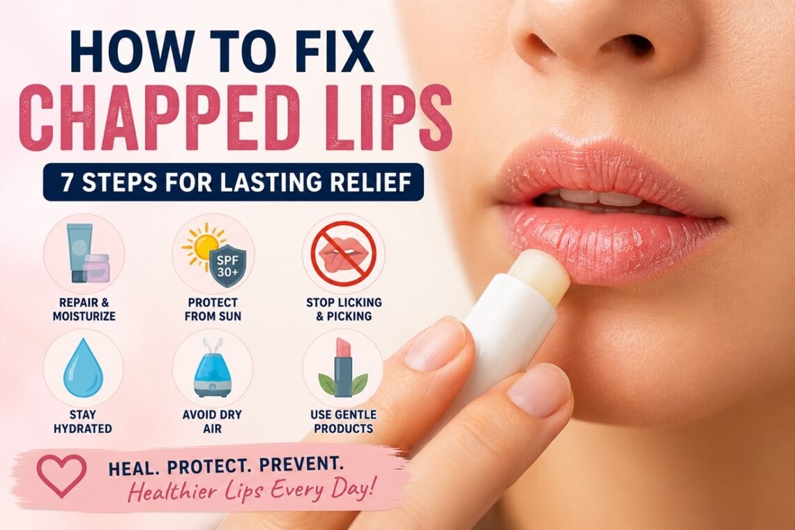 How to fix chapped lips with a simple lip barrier repair routine