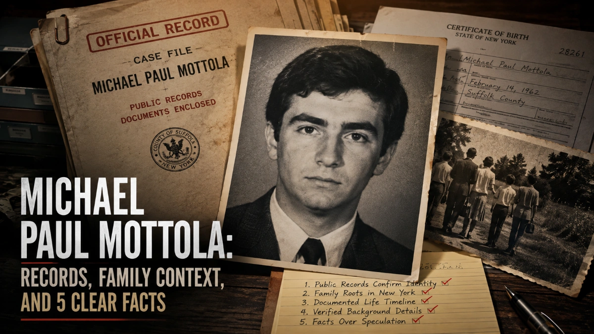 Michael Paul Mottola: Records, Family Context, and 5 Clear Facts